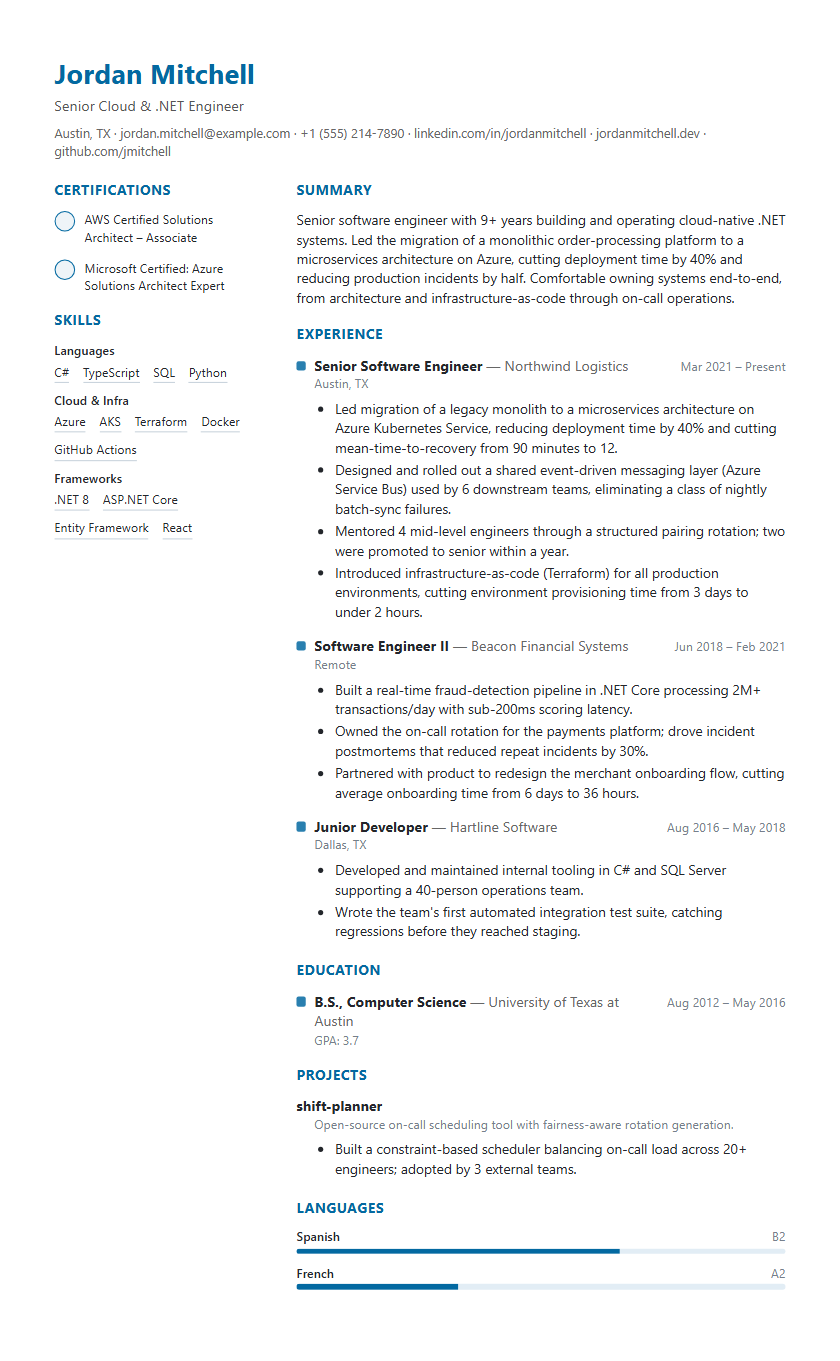 Icon Achievements resume template